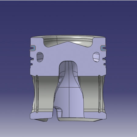 Ring carrier piston with cooling channel1