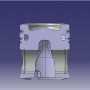 Ring carrier piston with cooling channel1